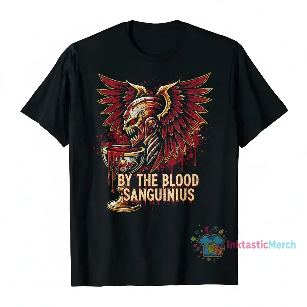 Blood Angels Sanguinius Warhammer 40k Men's Heavyweight T-Shirt - Black (Size S) 1 Blood Angels Sanguinius Warhammer 40k Men's Heavyweight T-Shirt - Black (Size S)