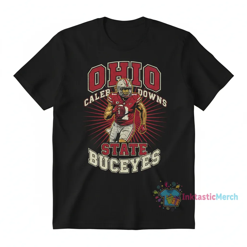 Caleb Downs Ohio State Buckeyes Vintage Shirt 1 Caleb Downs Ohio State Buckeyes Vintage Shirt
