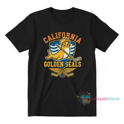 California Golden Seals Hockey Men's Classic T-Shirt - Black, Size S