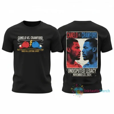 Canelo vs Crawford: Once-In-A-Lifetime Event 2-Sided T-Shirt
