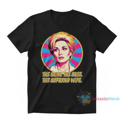 CARMELA-Soprano Heavyweight Tee - Black