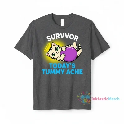 Cat Survivor Shirt: Conquer Tummy Aches in Style!