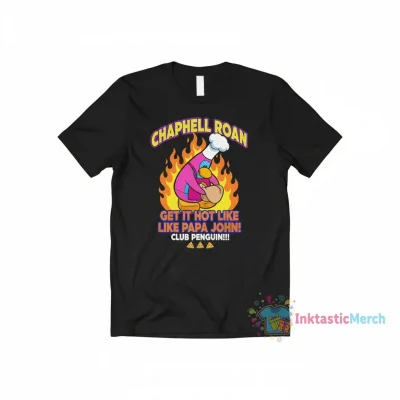 Chappell Roan Get It Hot Like Papa John Club Penguin!!! Men's Classic Black T-Shirt (Size S)