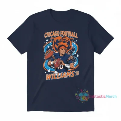 Chicago Bears Caleb Williams Football T-Shirt - Official Fan Gear