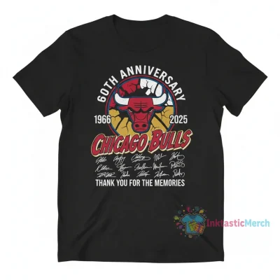 Chicago Bulls 60th Anniversary 'Thank You For The Memories' Signatures Shirt