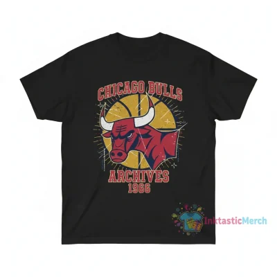 Chicago Bulls Archives T-Shirt - Vintage Sports Apparel