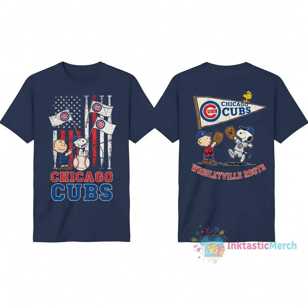 Chicago Cubs x Peanuts Flag Tee 1 Chicago Cubs x Peanuts Flag Tee