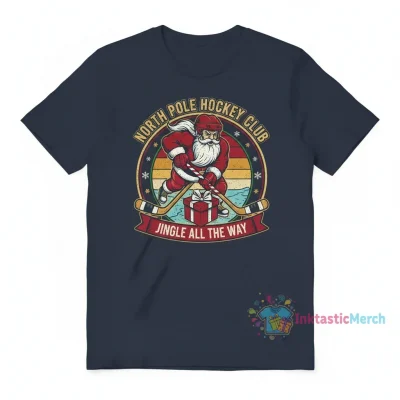 Santa's North Pole Hockey Club: Jingle All The Way Tee