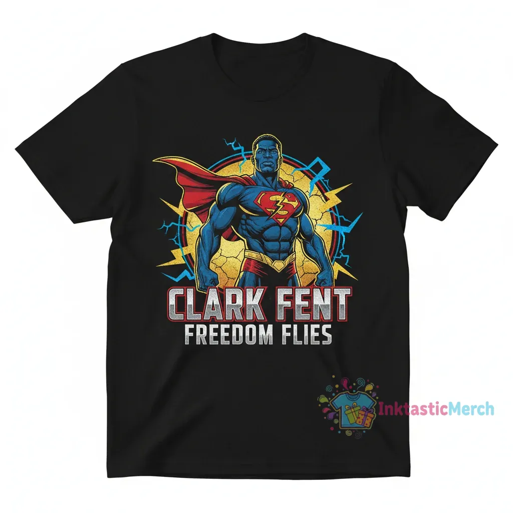 Clark Fent George Floyd Superman Parody T-Shirt - Unique Graphic Tee 1 Clark Fent George Floyd Superman Parody T-Shirt - Unique Graphic Tee