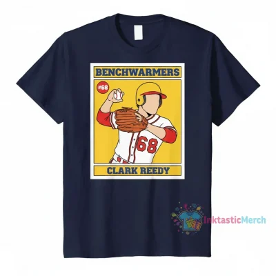 Clark Reedy #68 Benchwarmers Card Shirt - Vintage Baseball Fan Apparel