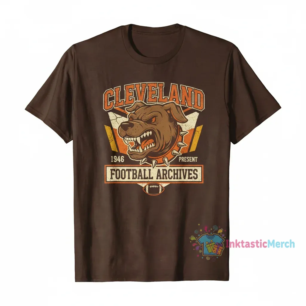 Cleveland Browns Archives T-Shirt | Officially Licensed NFL Apparel 1 Cleveland Browns Archives T-Shirt | Officially Licensed NFL Apparel
