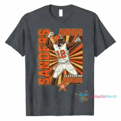 Cleveland Browns Rookie QB Shedeur Sanders Star Pose T-Shirt