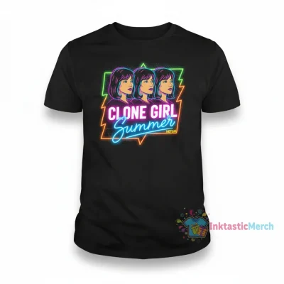 Clone Girl Summer Men's Heavyweight T-Shirt - Black