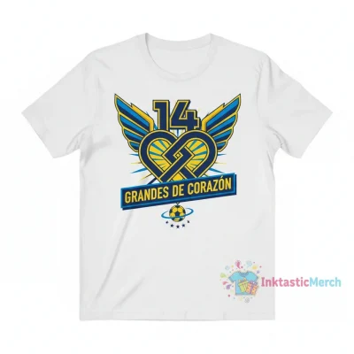 Club America 14 Championship Grandes De Corazon T-Shirt | Official Fan Apparel