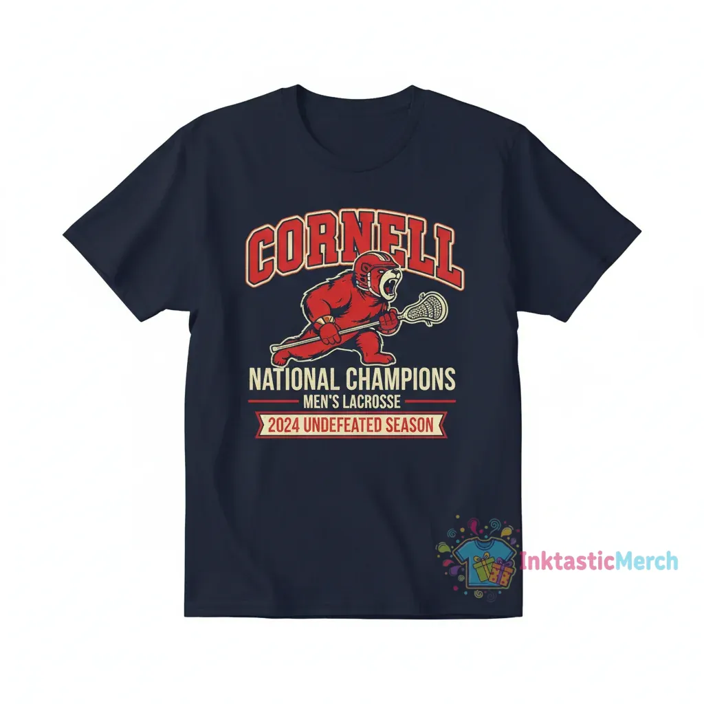 Cornell NCAA DI Men's Lacrosse Championship Winning Shirt 1 Cornell NCAA DI Men's Lacrosse Championship Winning Shirt