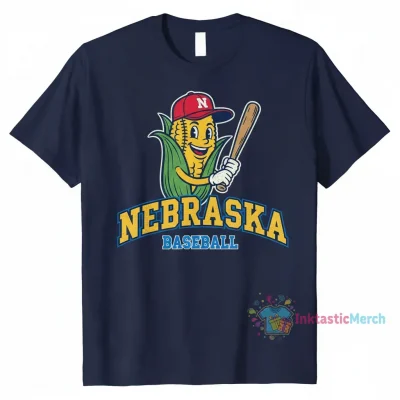 Corny Nebraska Baseball Ornament - Festive Decorative Accent