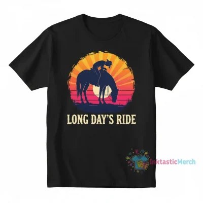 Cowboy Tired: Heavyweight Men's T-Shirt in Black