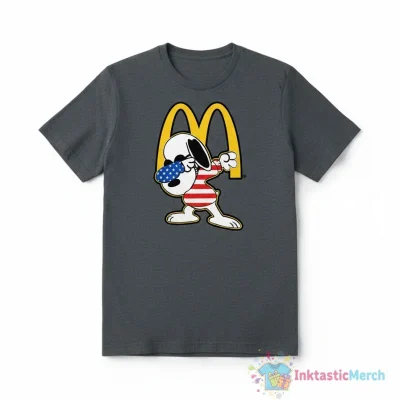 Snoopy Dabs USA Flag Tee