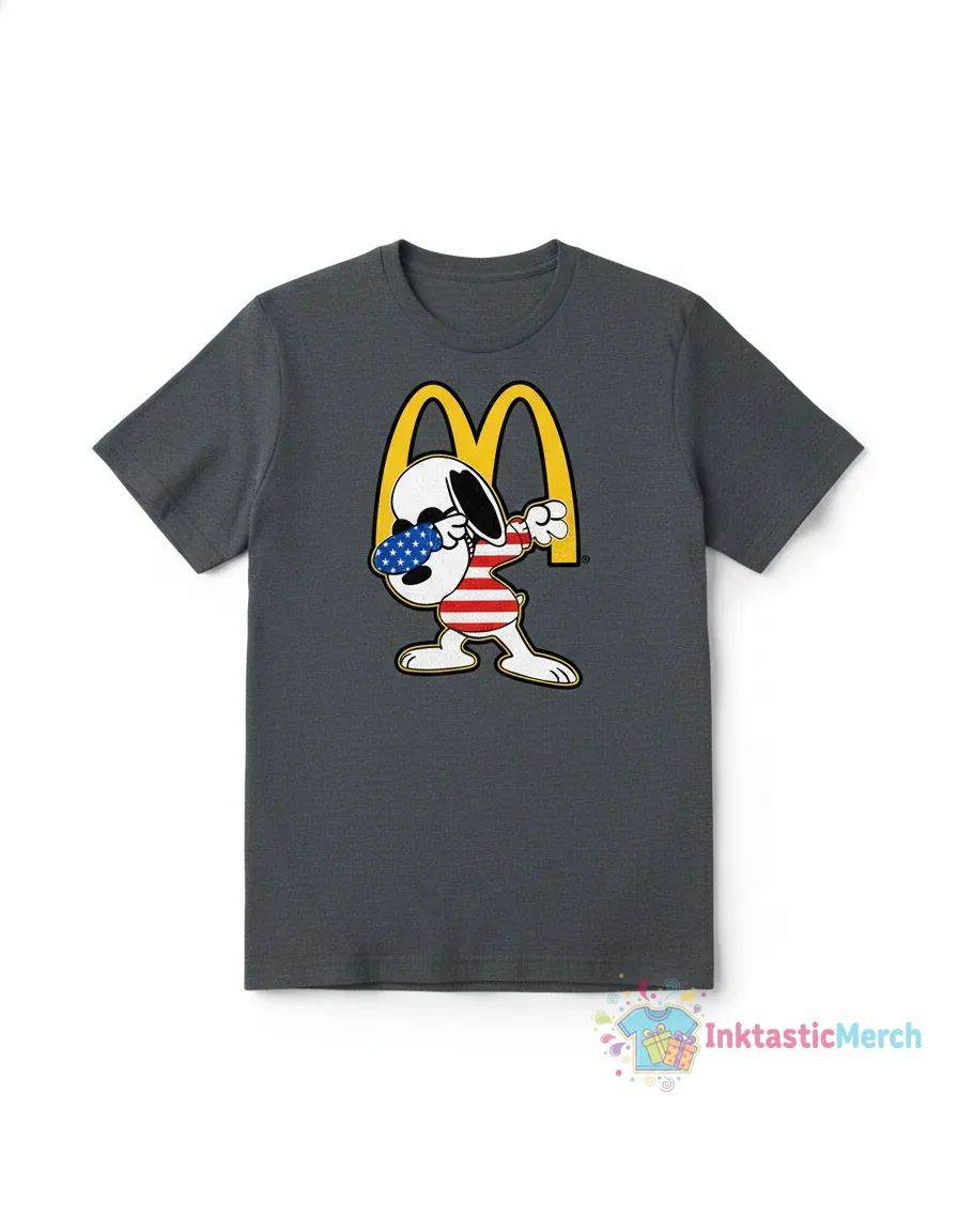 Snoopy Dabs USA Flag Tee 1 Snoopy Dabs USA Flag Tee