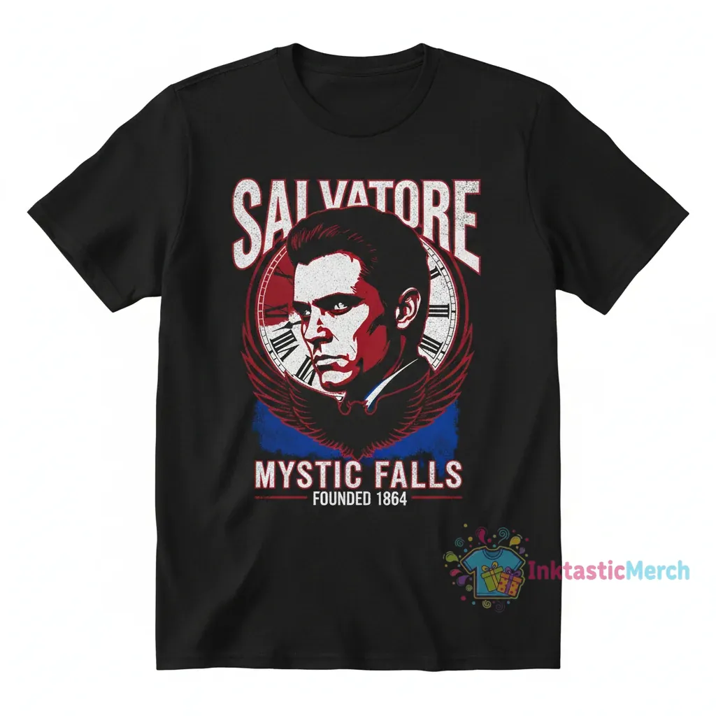 Damon Salvatore T-Shirt for Men: Premium Heavyweight Cotton 1 Damon Salvatore T-Shirt for Men: Premium Heavyweight Cotton