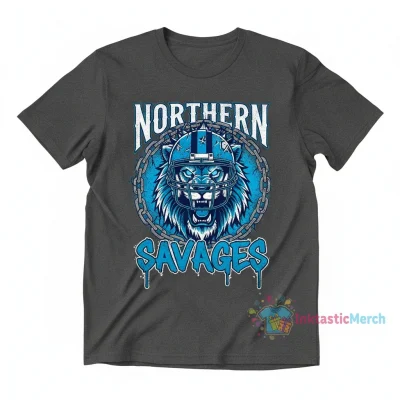 Dan Campbell Lions Defense Northern Savages T-Shirt