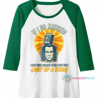 Keith Morrison Dateline Baseball Tee - White/Kelly XL