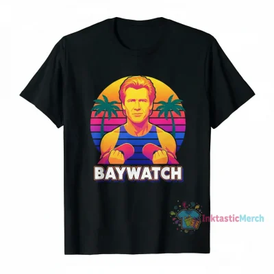 David Hasselhoff Baywatch T-Shirt | Iconic TV Show Memorabilia