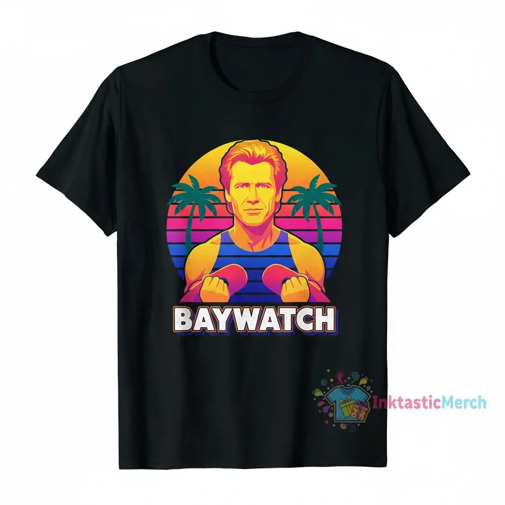 David Hasselhoff Baywatch T-Shirt | Iconic TV Show Memorabilia 1 David Hasselhoff Baywatch T-Shirt | Iconic TV Show Memorabilia