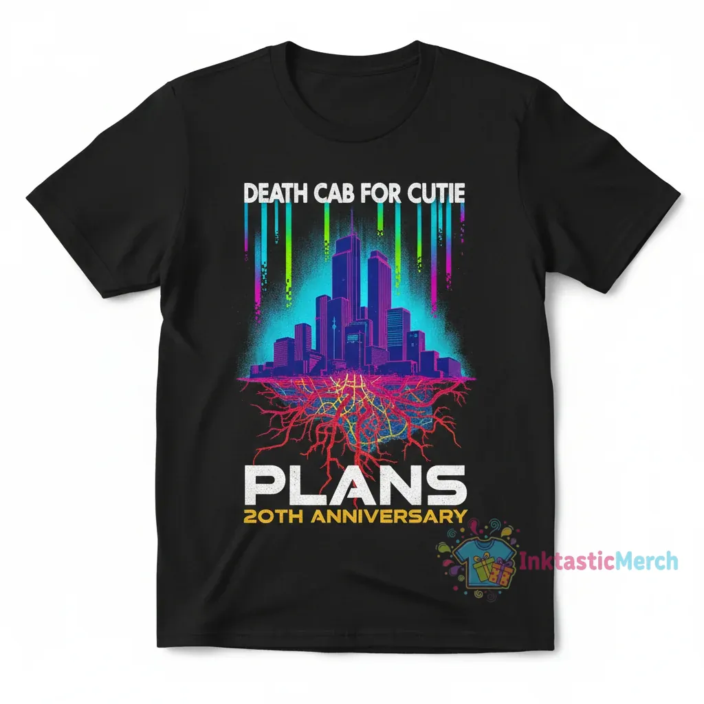 Death Cab for Cutie Plans 20th Anniversary Tee: Celebrate in Style 1 Death Cab for Cutie Plans 20th Anniversary Tee: Celebrate in Style