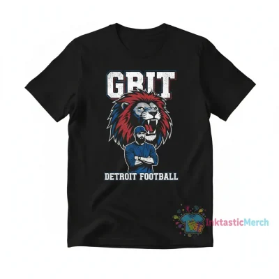 Detroit Lions Dan Campbell Grit T-Shirt