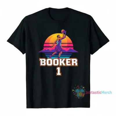 Home 7 Devin Booker Tee: Premium Heavyweight T-Shirt in Black (Size S)