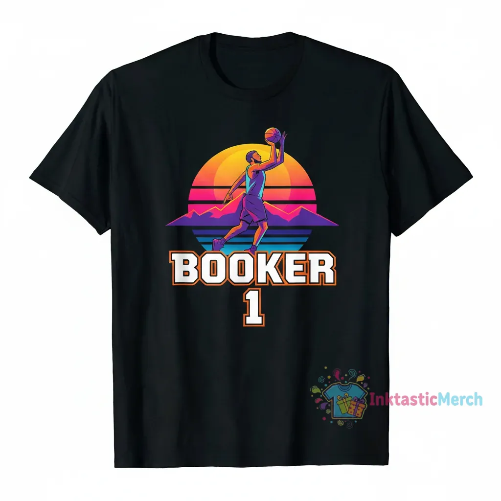 Devin Booker Tee: Premium Heavyweight T-Shirt in Black (Size S) 1 Devin Booker Tee: Premium Heavyweight T-Shirt in Black (Size S)