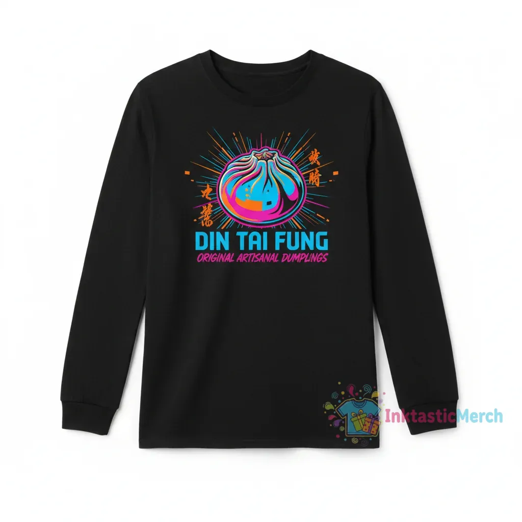 Din Tai Fung Resto Logo 2 T-Shirt Long Sleeve T-Shirts Youth's Classic Long Sleeves 1 Din Tai Fung Resto Logo 2 T-Shirt Long Sleeve T-Shirts Youth's Classic Long Sleeves