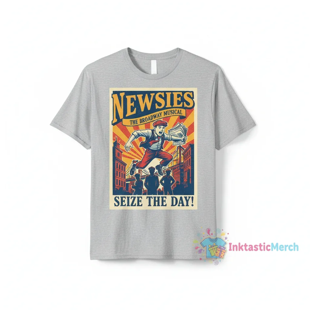 Disney's Newsies The Broadway Musical Fan T-Shirt 1 Disney's Newsies The Broadway Musical Fan T-Shirt