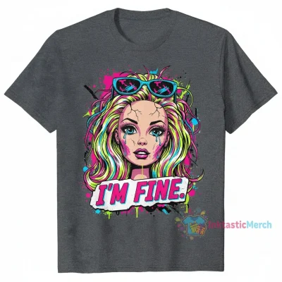 Distressed Doll Face Meme Barbie Shirt