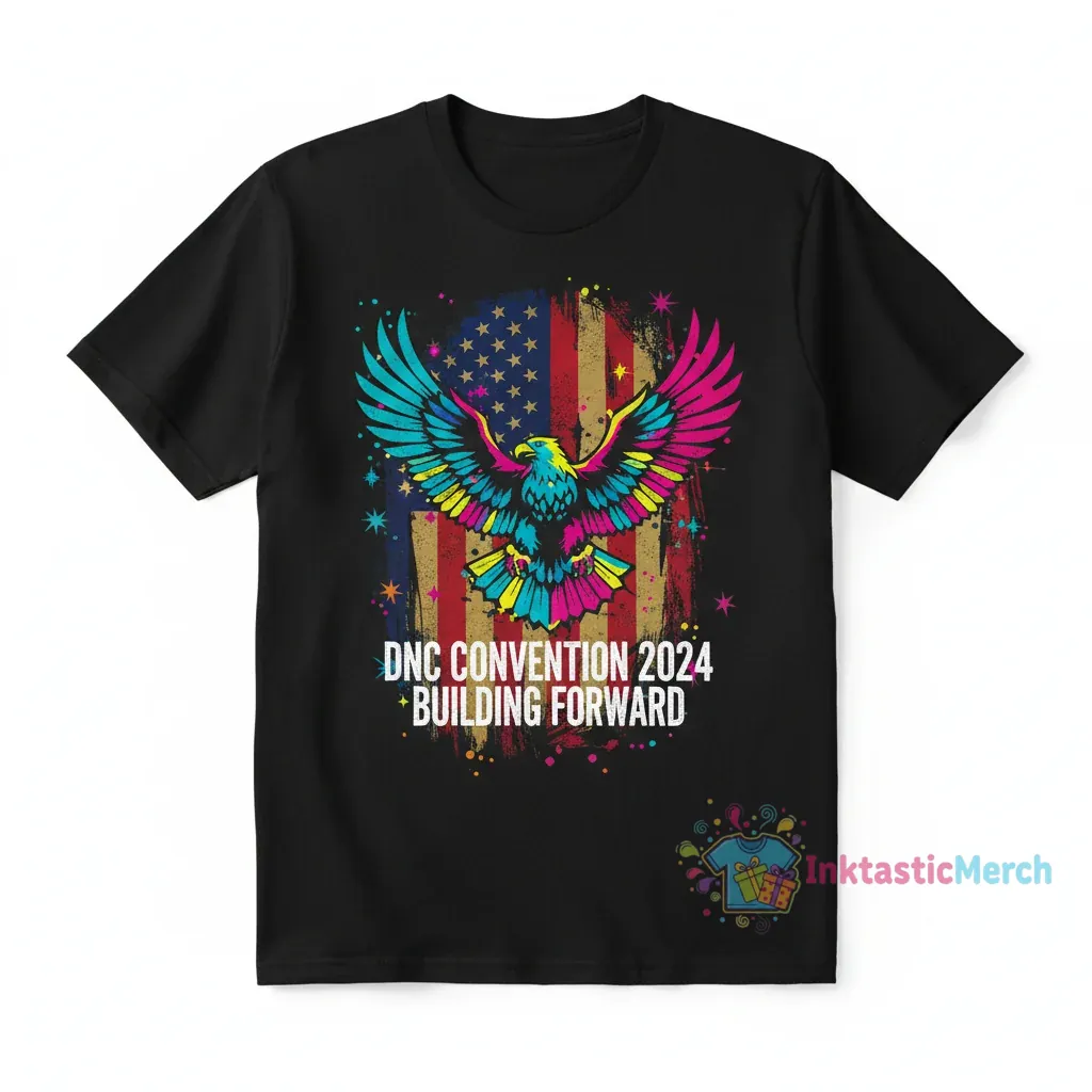 DNC Convention T-shirt: Men's Heavyweight, Size S, Black 1 DNC Convention T-shirt: Men's Heavyweight, Size S, Black