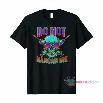 Do Not Narcan Me T-Shirt | Men's Premium Heavyweight Black | Size S