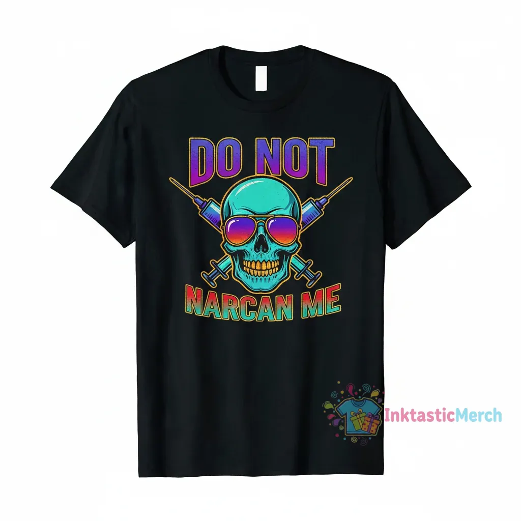 Do Not Narcan Me T-Shirt | Men's Premium Heavyweight Black | Size S 1 Do Not Narcan Me T-Shirt | Men's Premium Heavyweight Black | Size S