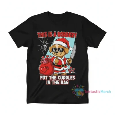 Dog Santa: Cuddles in the Bag Tee