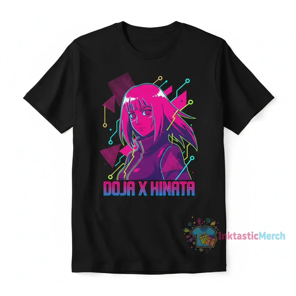 Doja Cat Hot Pink x Hyūga Hinata Anime Naruto Tee 1 Doja Cat Hot Pink x Hyūga Hinata Anime Naruto Tee