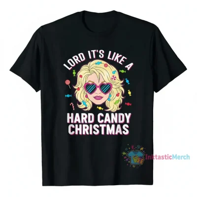 Dolly Parton 'Hard Candy Christmas' Heavyweight T-Shirt - Men's Small, Black