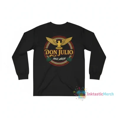 Don Julio 1942 White Logo Classic Long Sleeve Youth T-Shirt - Black (XL)