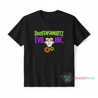 Doofenshmirtz Evil Inc. Men's Heavyweight T-Shirt - Black (Size S)