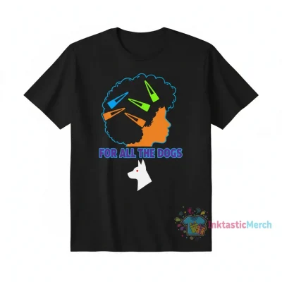 Drake Hair Clips Signature Shirt: For All The Dogs Heavyweight Tee - Black