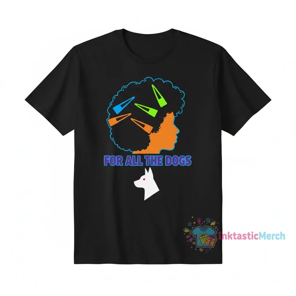 Drake Hair Clips Signature Shirt: For All The Dogs Heavyweight Tee - Black 1 Drake Hair Clips Signature Shirt: For All The Dogs Heavyweight Tee - Black