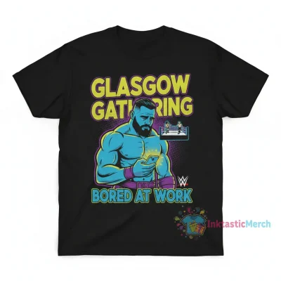 Drew McIntyre Bored At Work WWE T-Shirt - Official Merchandise