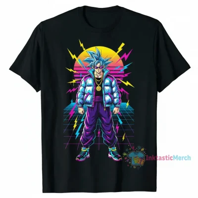 Drip Goku High Quality Heavyweight T-Shirt - Men's Size S, Black