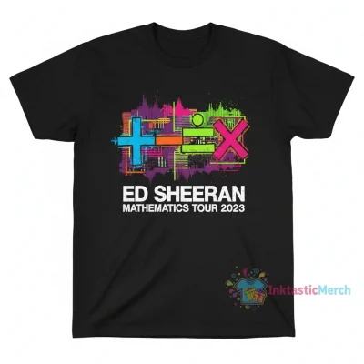 Ed Sheeran Mathematics Tour 2023 Official Merch T-Shirt