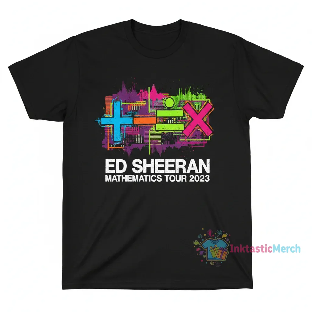 Ed Sheeran Mathematics Tour 2023 Official Merch T-Shirt 1 Ed Sheeran Mathematics Tour 2023 Official Merch T-Shirt