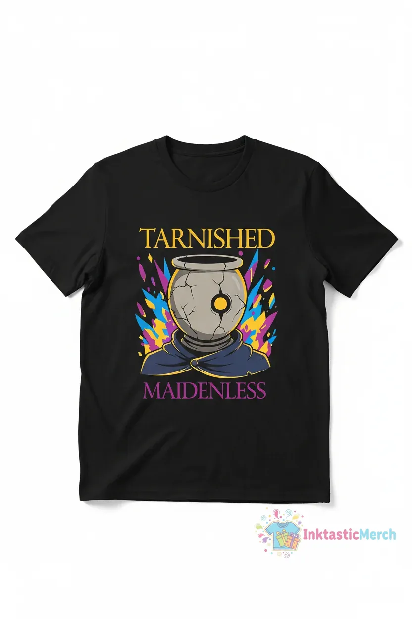 Elden Ring Tarnished Prisoner Heavyweight Tee - Black 1 Elden Ring Tarnished Prisoner Heavyweight Tee - Black